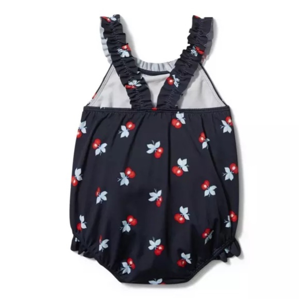 Janie & Jack Merchant Marine Navy/Cherry Swimsuit- 18-24m - Picture 2 of 6